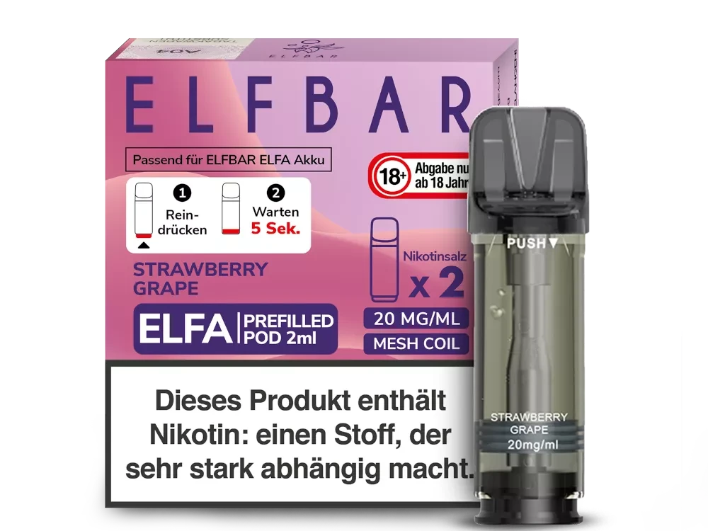 ELFBAR ELFA Pod 2er Pack 20mg/ml - verschiedene Sorten Elfbar
